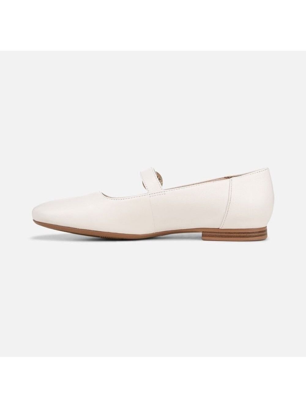 NEW Naturalizer Kelly Mary Jane Flat in Warm White Leather Size 7 - Picture 3 of 11